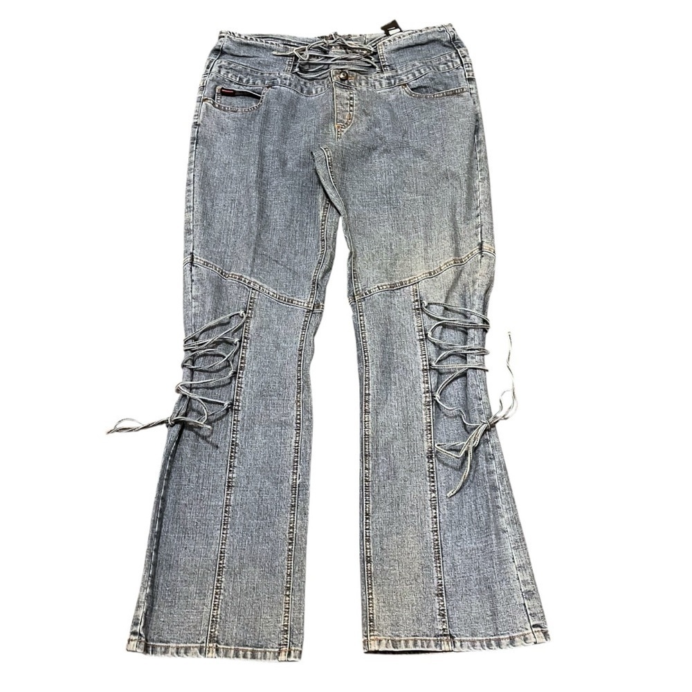 Y2K Fubu Lace Up Jeans